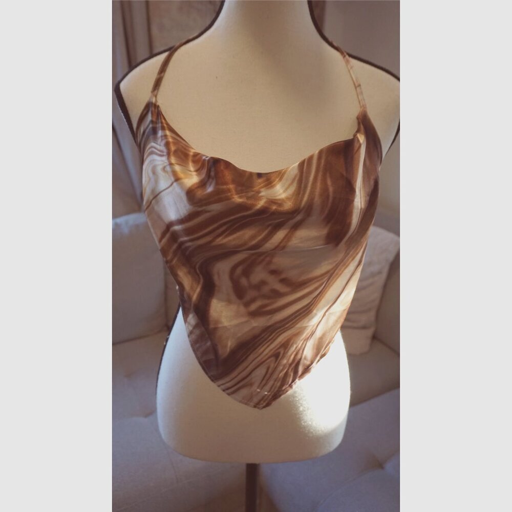 Shein Silky Halter Top - Size LP